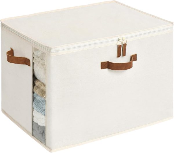StorageWorks Comforter Storage Bag with Dual Zipper and Handles - Image 9