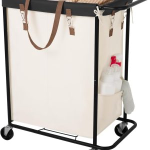 StorageWorks 140L Extra Large Laundry Basket with Wheels, 1-Pack