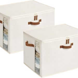 StorageWorks Comforter Storage Bag with Dual Zipper and Handles