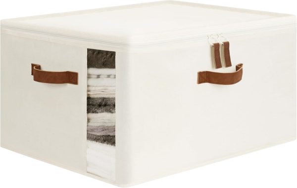 StorageWorks Comforter Storage Bag with Dual Zipper and Handles - Image 7