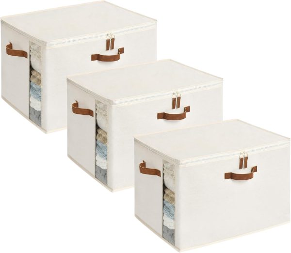 StorageWorks Comforter Storage Bag with Dual Zipper and Handles - Image 12