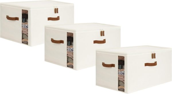 StorageWorks Comforter Storage Bag with Dual Zipper and Handles - Image 11
