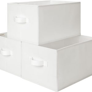 SroageWorks Storage Baskets for Shelves, 3-Pack