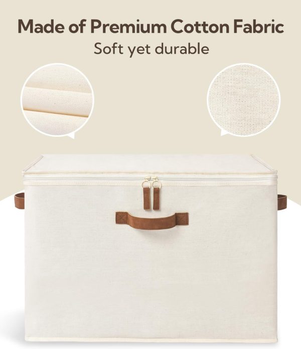 StorageWorks Comforter Storage Bag with Dual Zipper and Handles - Image 6