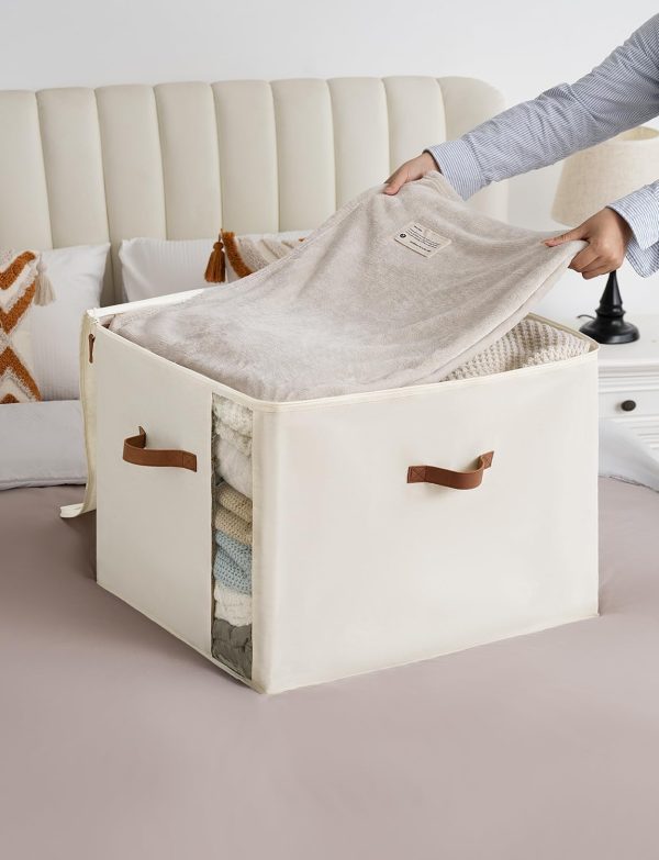 StorageWorks Comforter Storage Bag with Dual Zipper and Handles - Image 5