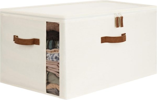 StorageWorks Comforter Storage Bag with Dual Zipper and Handles - Image 8
