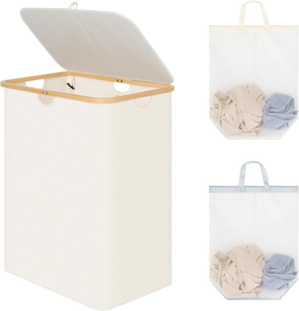 StorageWorks 160L Large Laundry Hamper with Lid