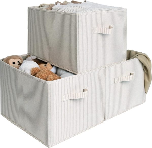SroageWorks Storage Baskets for Shelves, 3-Pack - Image 8