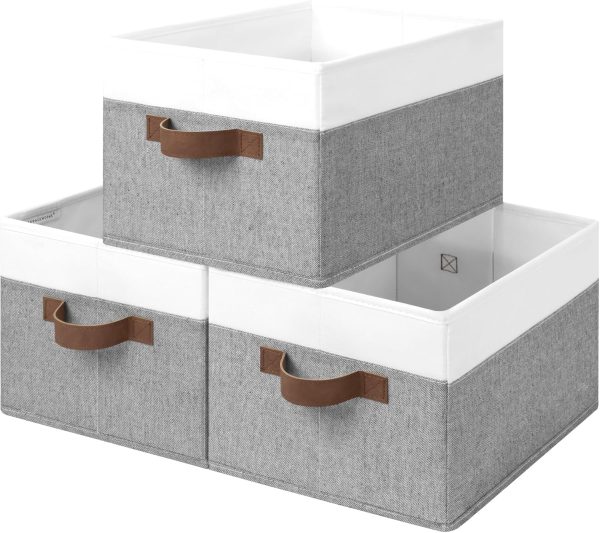 SroageWorks Storage Baskets for Shelves, 3-Pack - Image 18