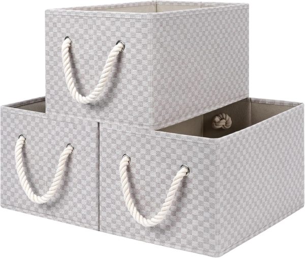 SroageWorks Storage Baskets for Shelves, 3-Pack - Image 22