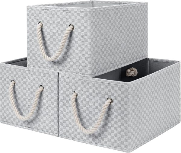 SroageWorks Storage Baskets for Shelves, 3-Pack - Image 17