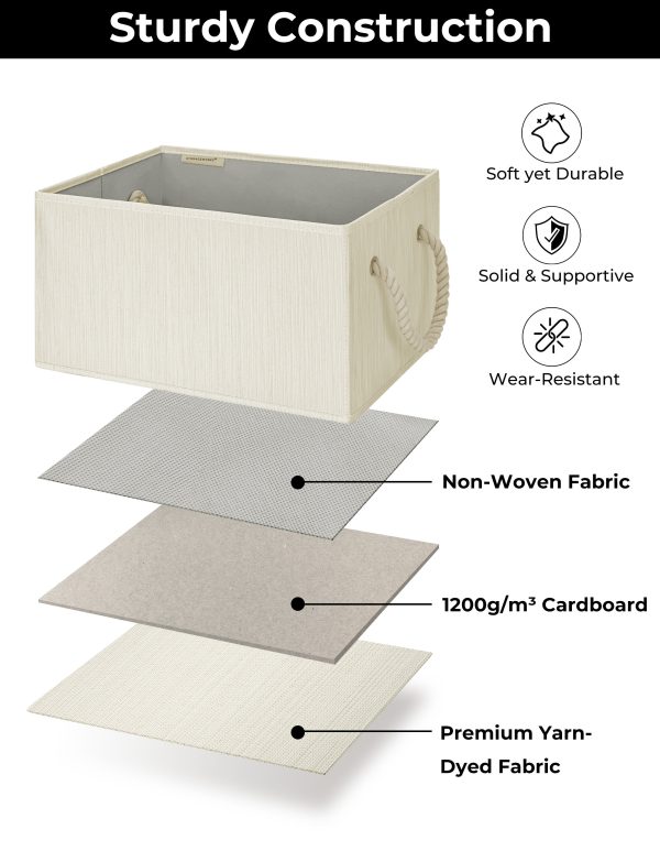 SroageWorks Storage Baskets for Shelves, 3-Pack - Image 26