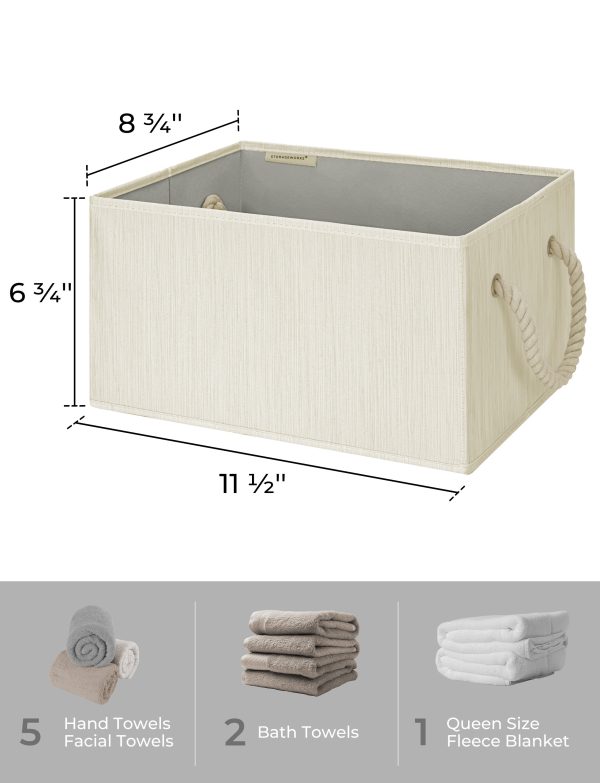 SroageWorks Storage Baskets for Shelves, 3-Pack - Image 27