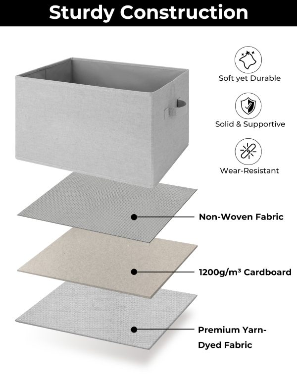 SroageWorks Storage Baskets for Shelves, 3-Pack - Image 33