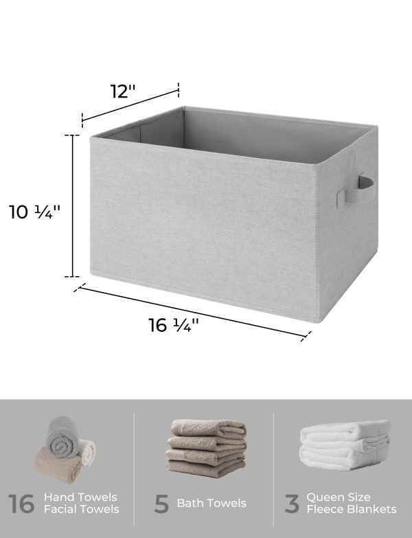 SroageWorks Storage Baskets for Shelves, 3-Pack - Image 34