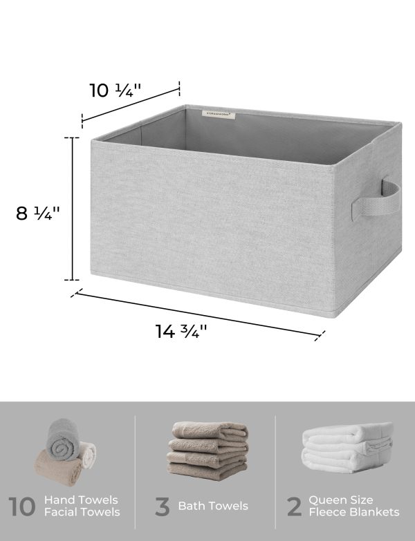 SroageWorks Storage Baskets for Shelves, 3-Pack - Image 50