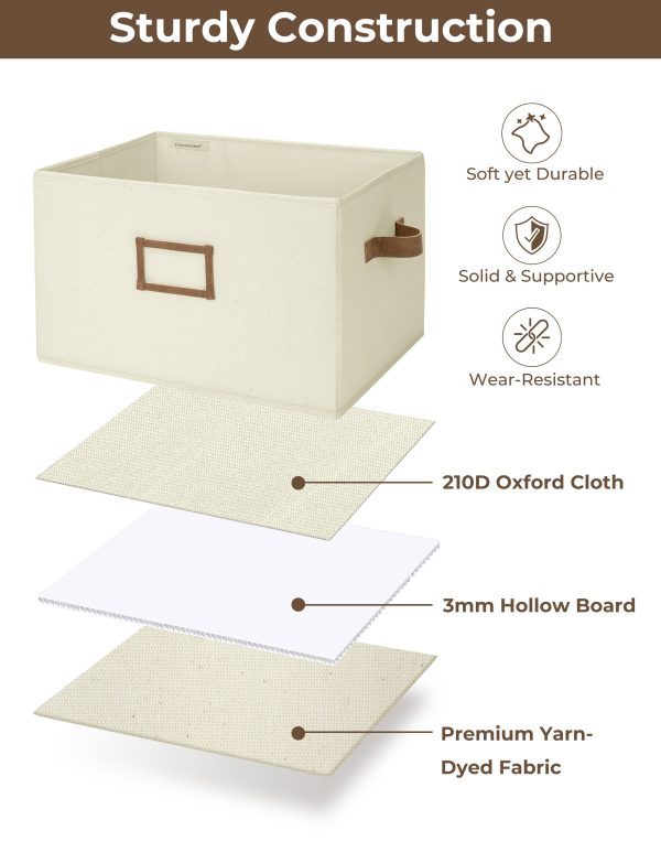 SroageWorks Storage Baskets for Shelves, 3-Pack - Image 55