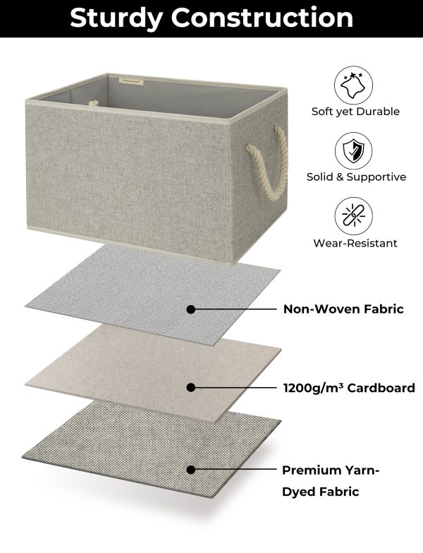 SroageWorks Storage Baskets for Shelves, 3-Pack - Image 61