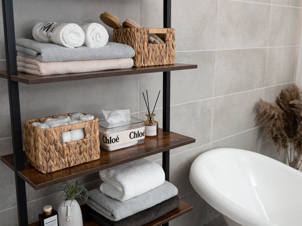 StorageWorks Wicker Baskets with Built-in Handles, Set of 3 (1PC Large, 2PCS Medium) - Image 14