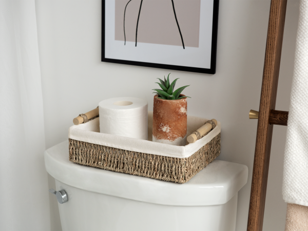 StorageWorks Small Wicker Baskets for Organizing with Natural Fiber Liner - Image 3