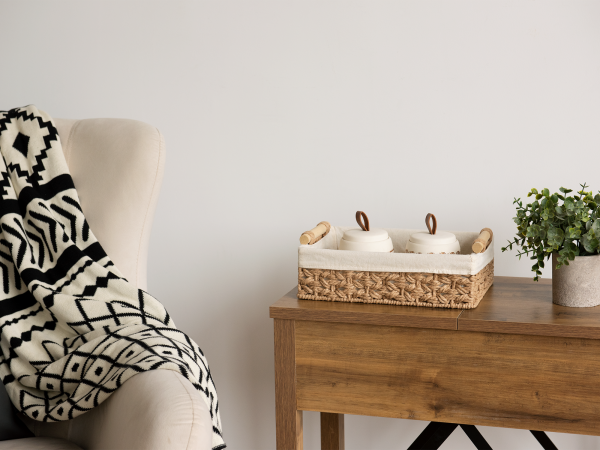 StorageWorks Small Wicker Baskets for Organizing with Natural Fiber Liner - Image 28