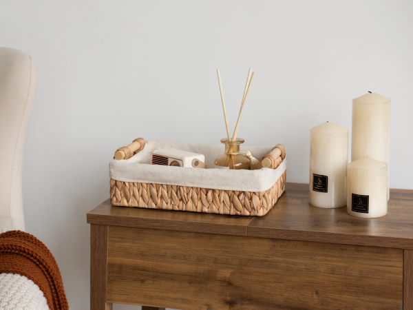 StorageWorks Small Wicker Baskets for Organizing with Natural Fiber Liner - Image 35
