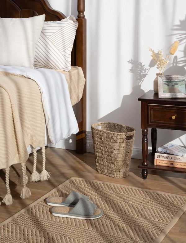 StorageWorks Wicker Garbage Can for Bedroom, Bathroom - Image 22
