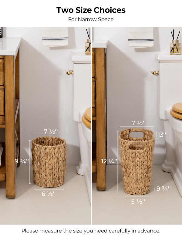 StorageWorks Wicker Garbage Can for Bedroom, Bathroom - Image 13