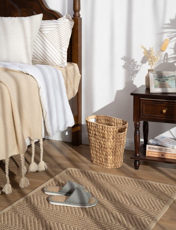 StorageWorks Wicker Garbage Can for Bedroom, Bathroom - Image 14