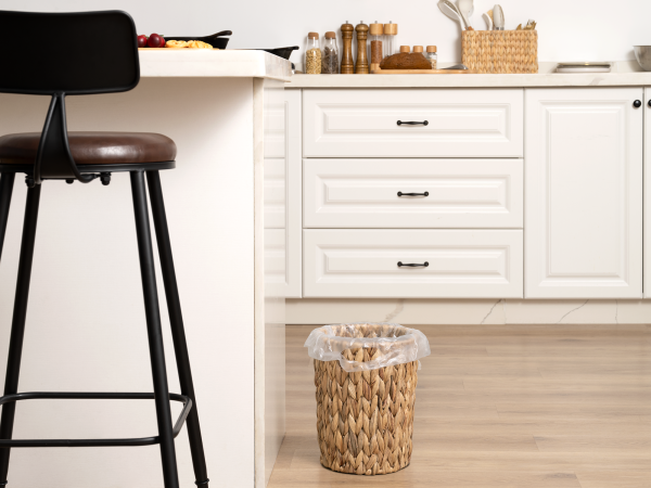 StorageWorks Wicker Garbage Can for Bedroom, Bathroom - Image 28
