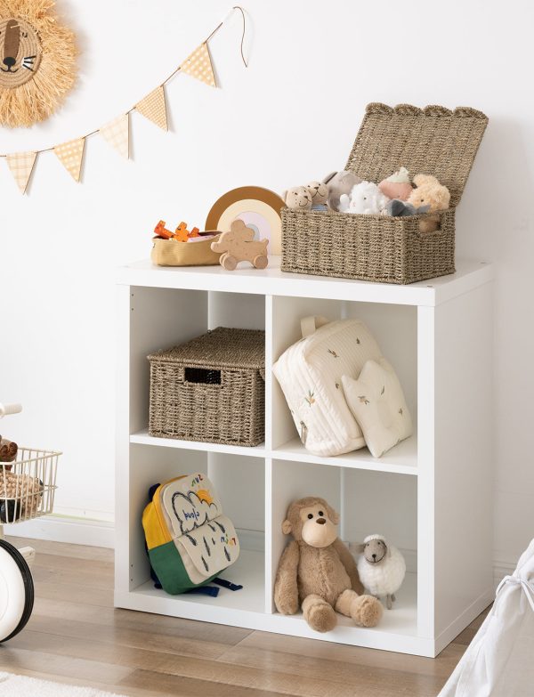 StorageWorks Scalloped Edge Wicker Basket with Lid - Image 23