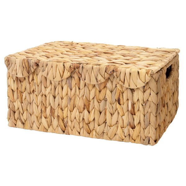StorageWorks Scalloped Edge Wicker Basket with Lid - Image 30