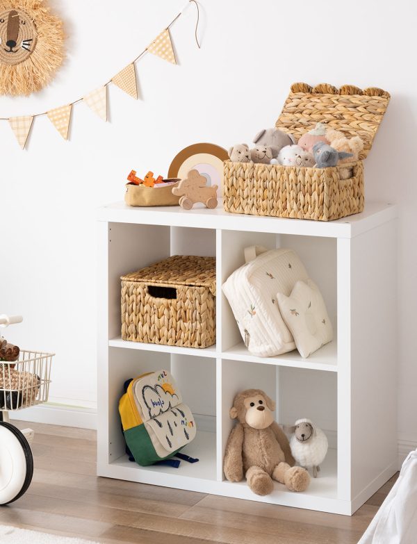 StorageWorks Scalloped Edge Wicker Basket with Lid - Image 33
