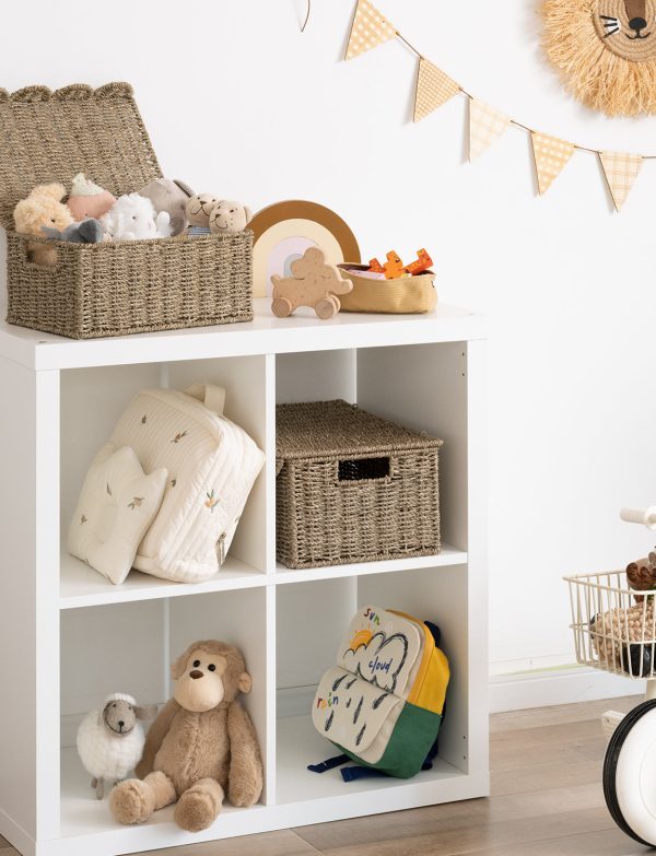 StorageWorks Scalloped Edge Wicker Basket with Lid - Image 5