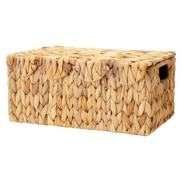 StorageWorks Scalloped Edge Wicker Basket with Lid - Image 9
