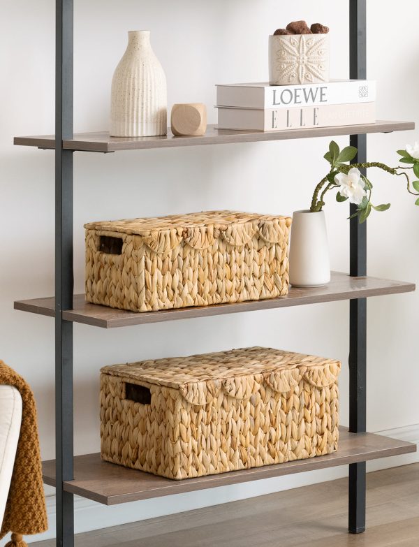 StorageWorks Scalloped Edge Wicker Basket with Lid - Image 15