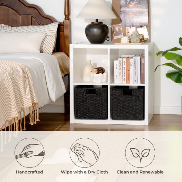 StorageWorks 11 inch Foldable Paper Rope Wicker Baskets for Organizing - Image 22