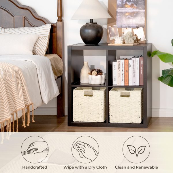 StorageWorks 11 inch Foldable Paper Rope Wicker Baskets for Organizing - Image 38