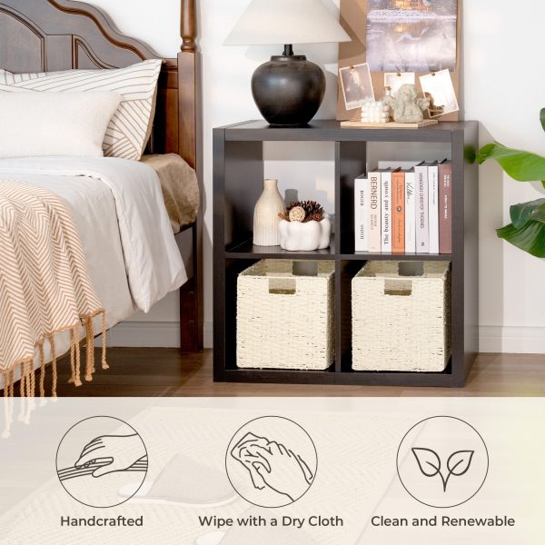 StorageWorks 11 inch Foldable Paper Rope Wicker Baskets for Organizing - Image 46