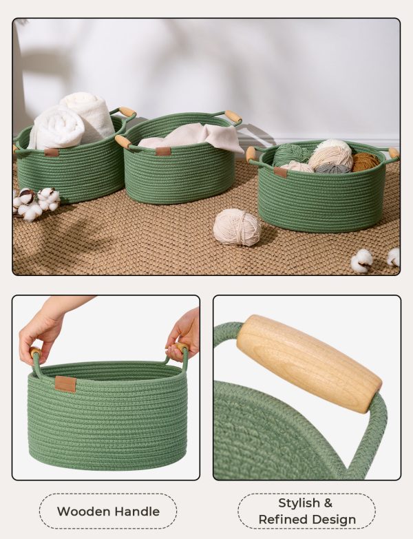 StorageWorks 13 inch Cotton Rope Woven Basket for Organizing - Image 13
